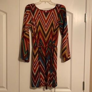 Boutique Dress with brown tassel detail